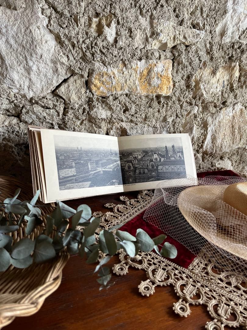 ◆フランスアンティーク｜希少パリ1900年代写真集フォトグラフ洋書白黒風景