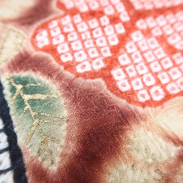 ノー天気ママ✾ｍ1920＊正絹 総絞り 辻が花 トール 振袖単品