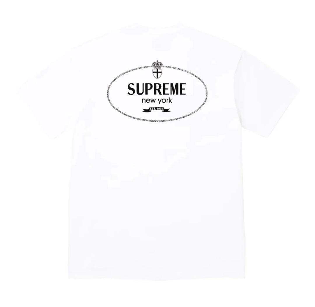 Supreme Crest Tee Whiteシュプリーム クレスト Tシャツ