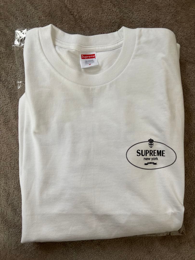 Supreme Crest Tee Whiteシュプリーム クレスト Tシャツ