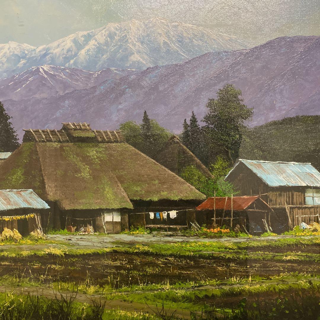 油彩画　油絵　羽中田晴夫