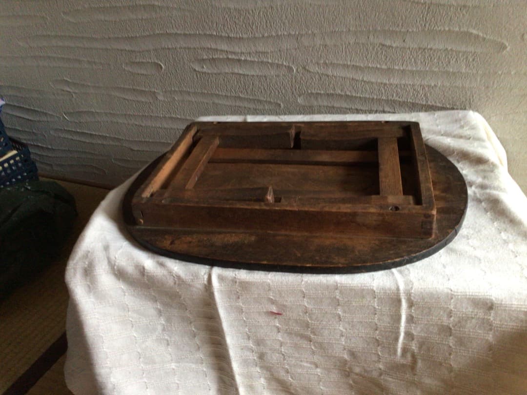 昭和レトロ　アンティーク　小型ちゃぶ台　小型チャブ台　折りたたみ式ちゃぶ台