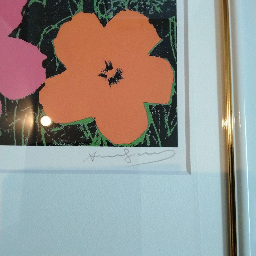 アンディ・ウォーホル　リトグラフ　フラワーズ　直筆サイン　ED 250 証明書