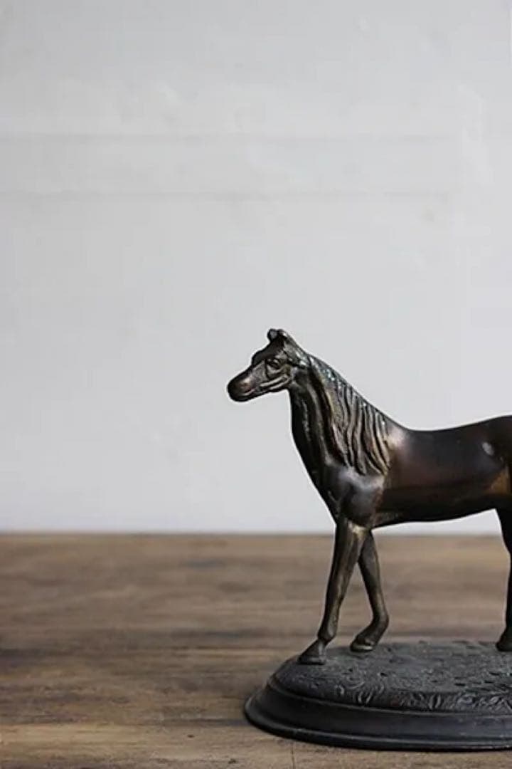 フランスアンティーク　ブロンズ　馬