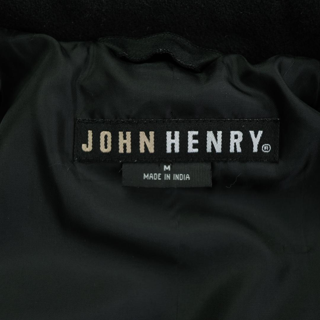 JOHN HENRY 中綿入りウールジャケット 黒 ブラック M