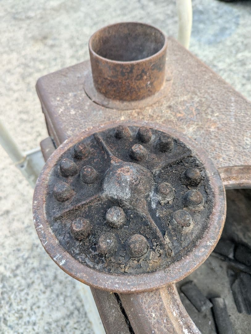 【引き取りのみ】ホンマ製作所　鋳鉄製 薪ストーブ 破損なし　煙突無