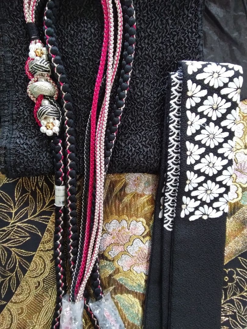 振袖フルセット、正絹、トールサイズ、重ね衿帯揚げ帯締め、やまと西陣高級袋帯、襦袢