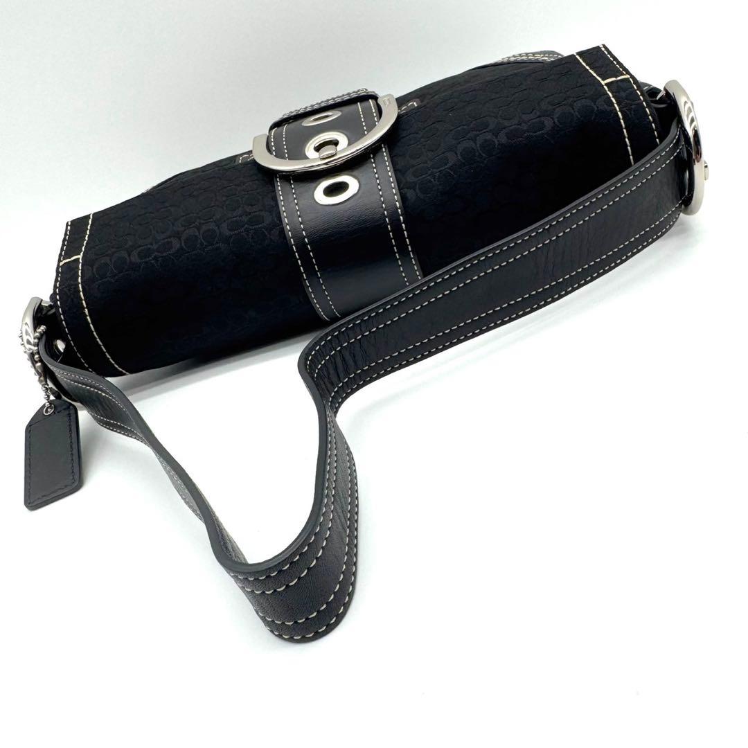 未使用級✨COACH コーチ ソーホー シグネチャー ワンショルダーバッグ 黒