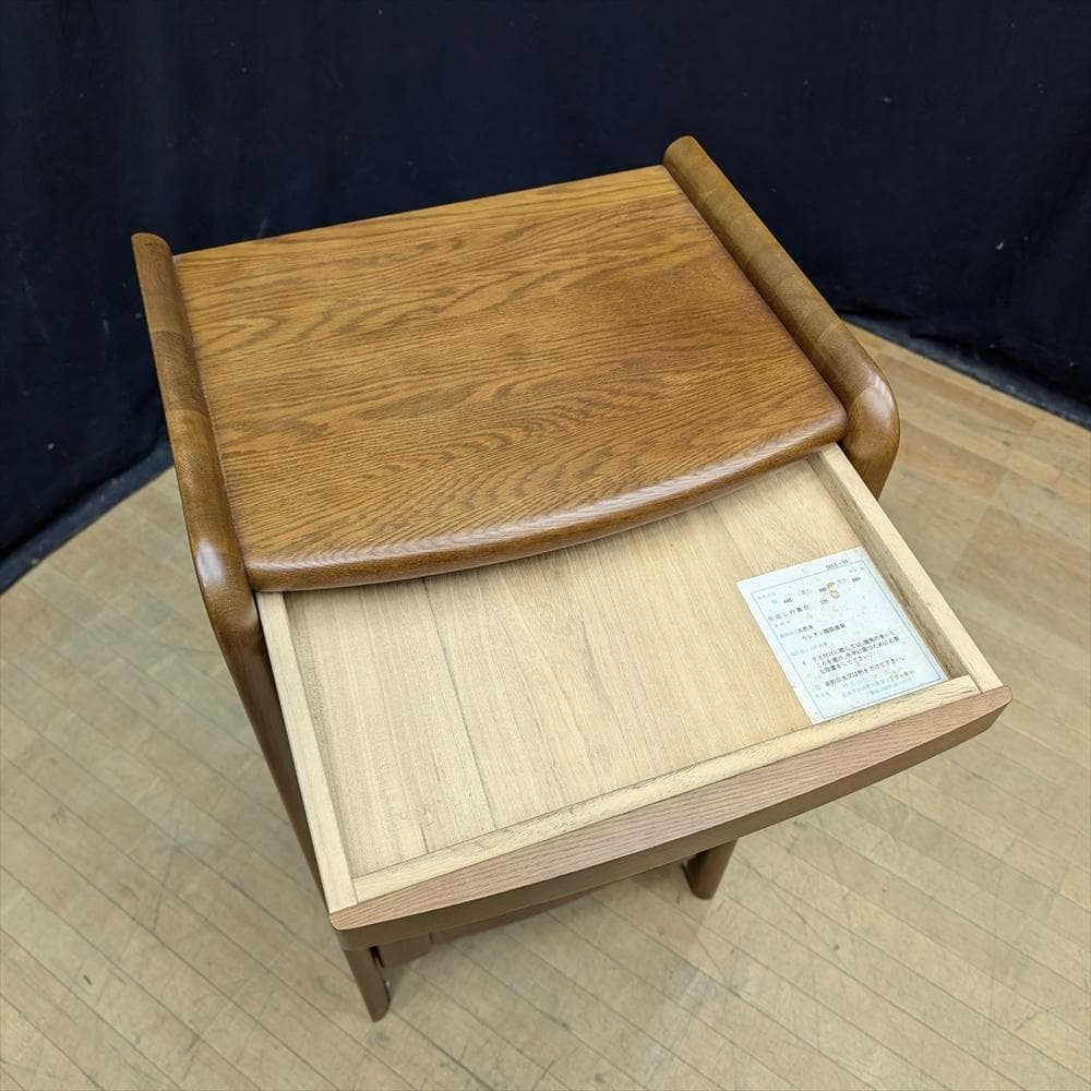 美品　マルニ　天然木　電話台　FAX台　キャビネット　サイドボード　花台　飾り台