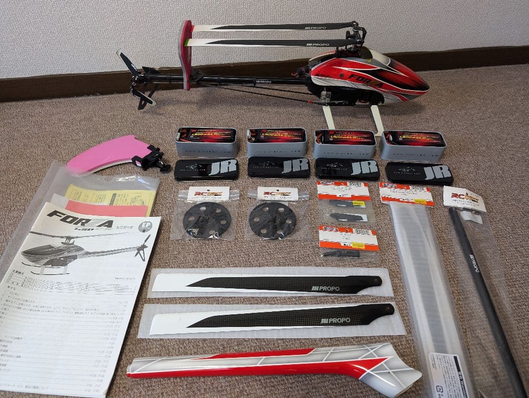 JR PROPO FORZA450 RCヘリコプター プロポXG14 ほか部品