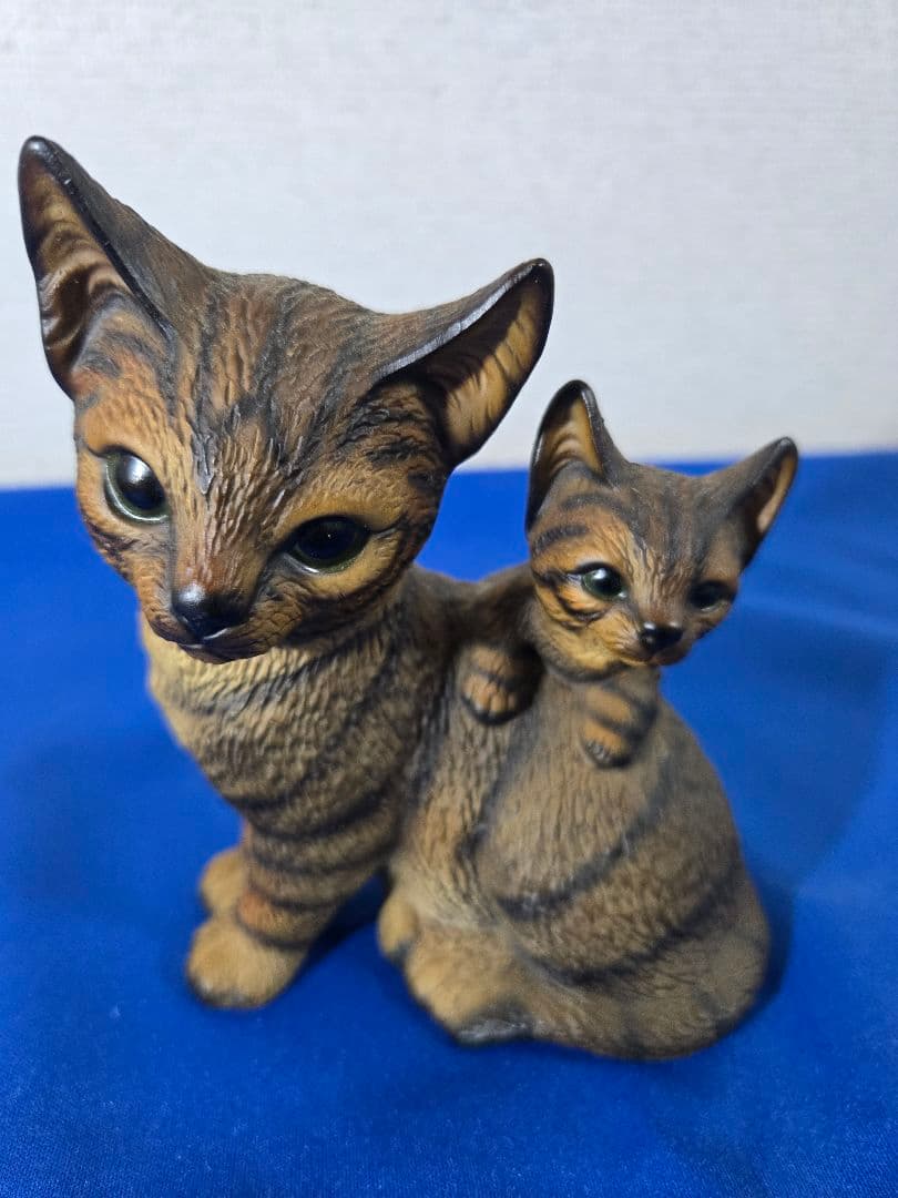 博雲陶器社　猫の親子の置物　最終値下げ