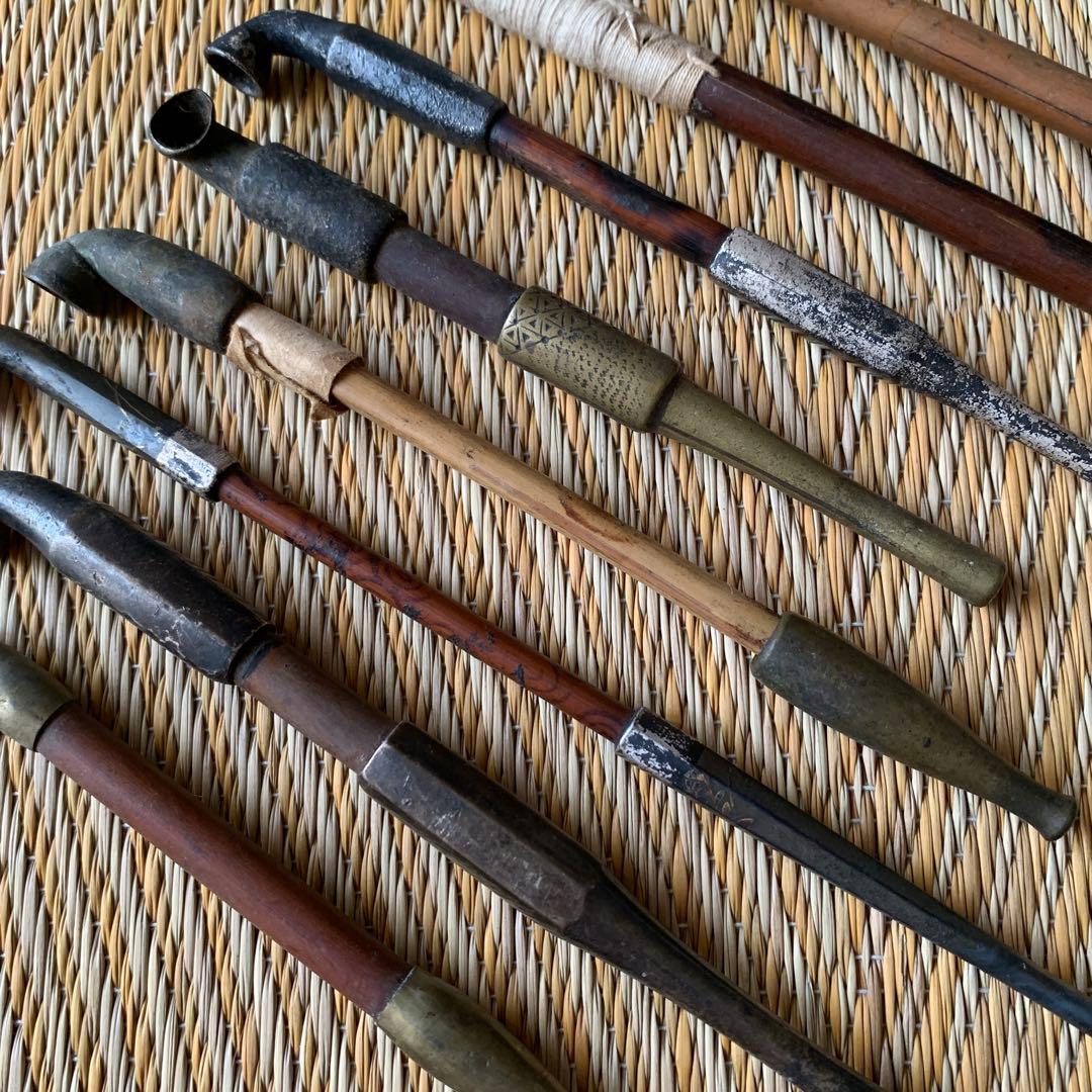 鉛管 キセル 金工 時代物 8本