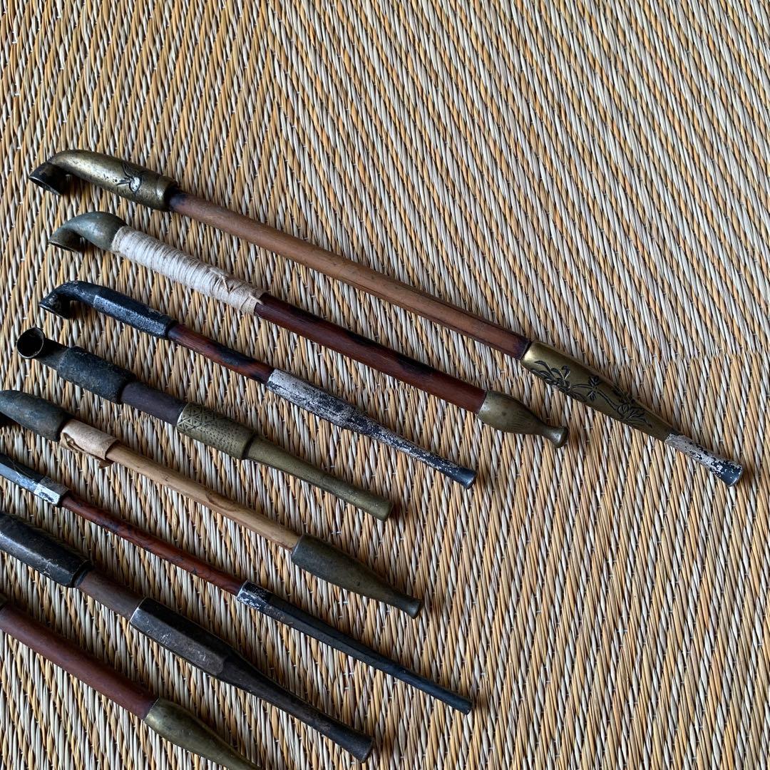 鉛管 キセル 金工 時代物 8本