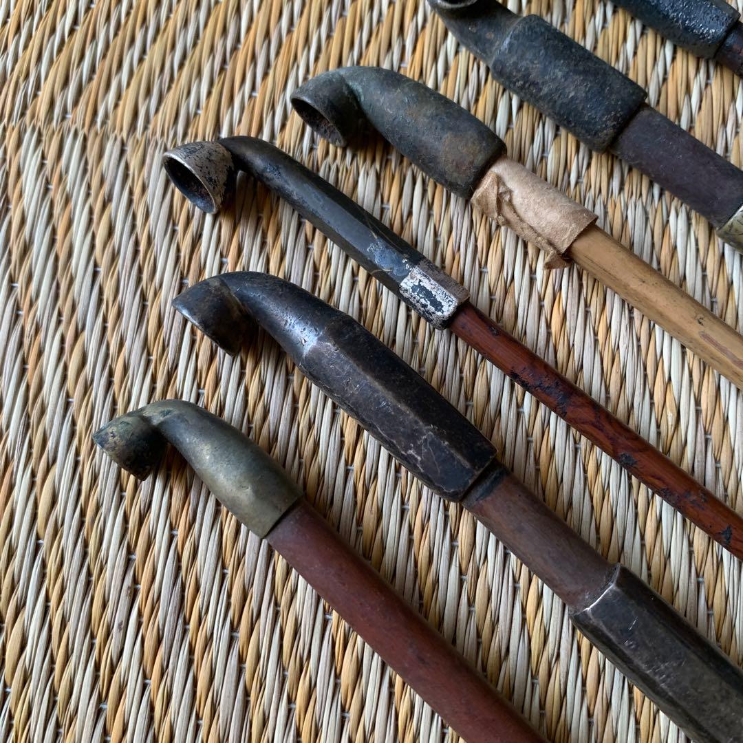 鉛管 キセル 金工 時代物 8本