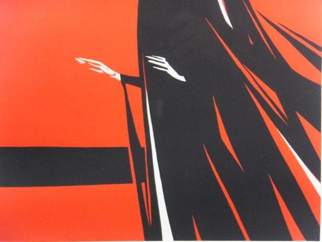 ヤノス・カス　直筆サイン『青ひげ公の城　ジュディスⅡ世』リトグラフ 1010G