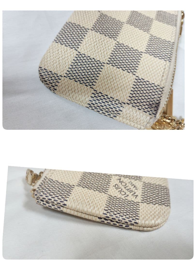 R☆ルイ・ヴィトン　ダミエ　アズール　ポシェットクレ　 ケース　小銭入れ