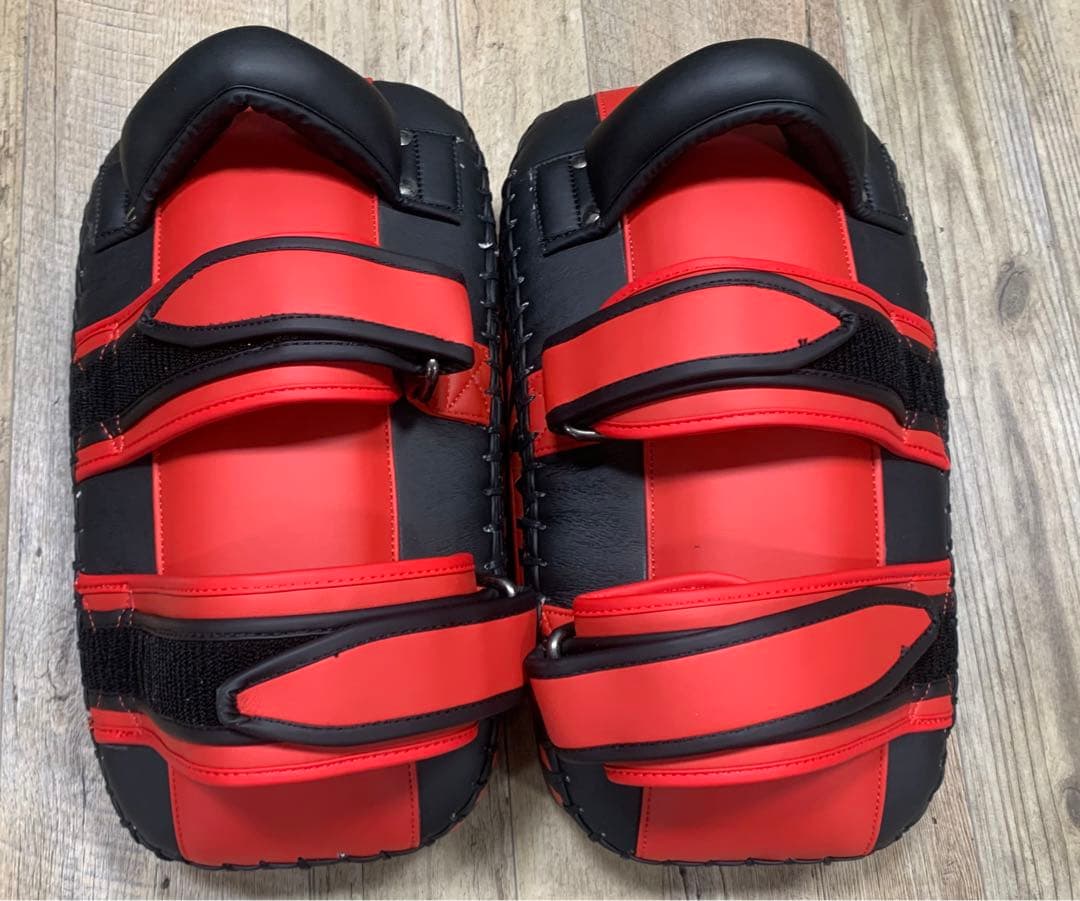 SAMURAI GYM キックミット 新品 レッド/ブラック