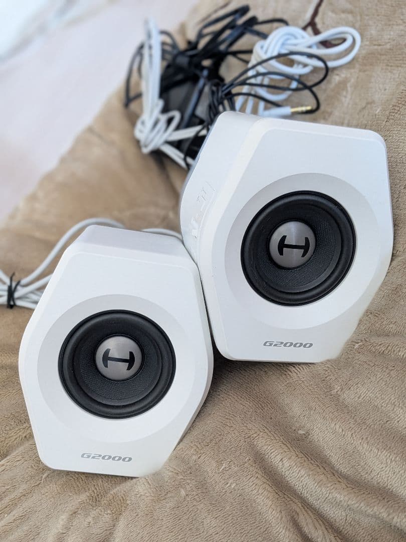 【美品】Edifier G2000 ゲーミングスピーカー ホワイト