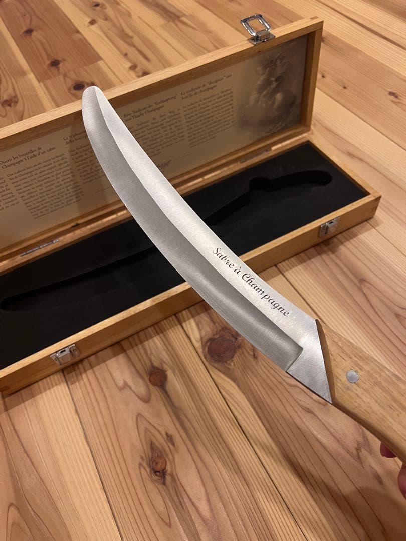 プルテックス シャンパンサーベル 木製ケース付き