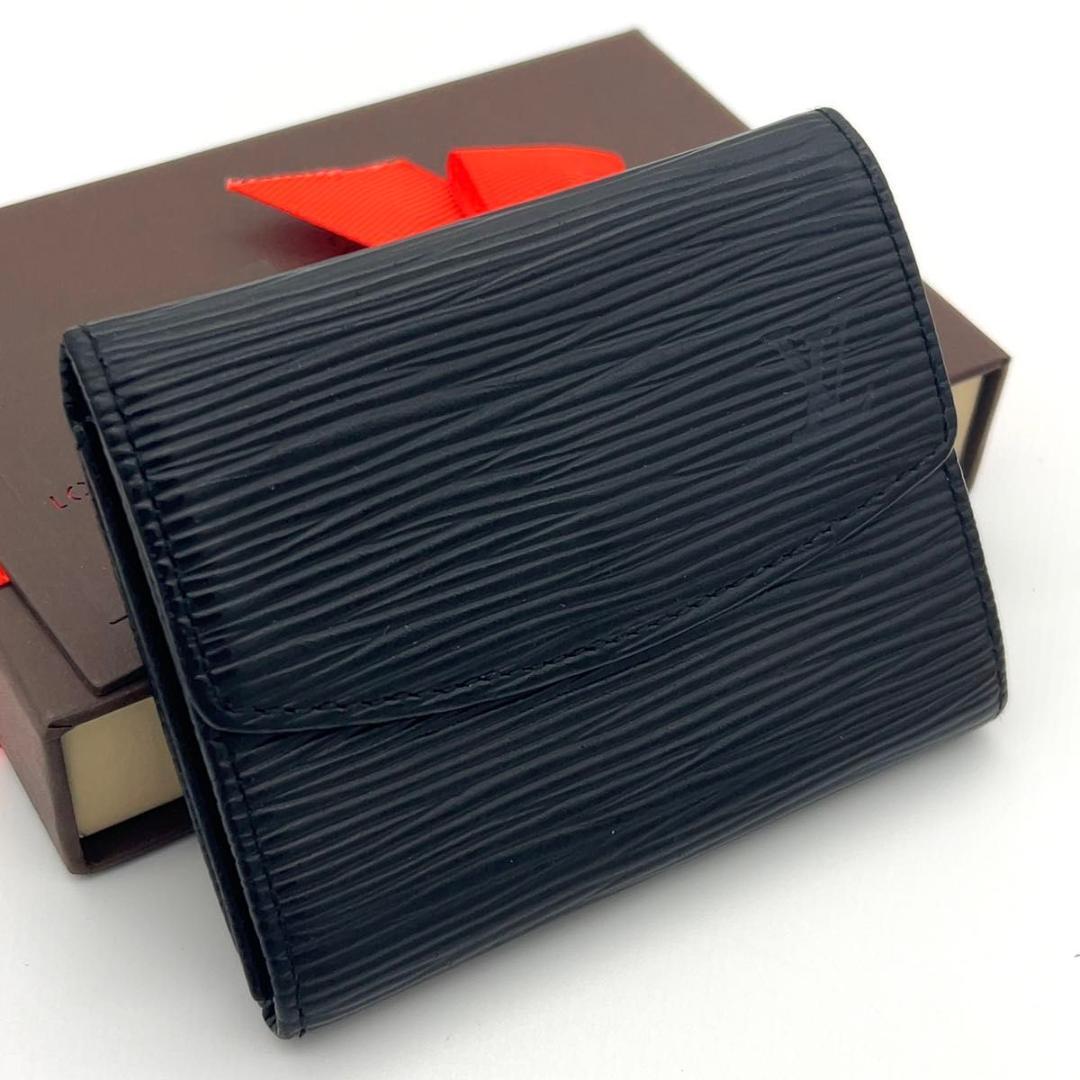 ルイヴィトン エピ ケース ポルトモネサーンプル 黒 ノワール 男女兼用