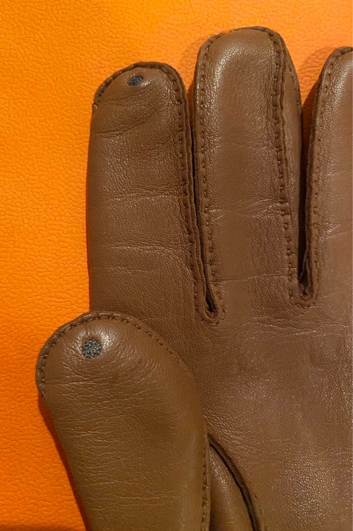 HERMES ラムレザー　メンズ手袋