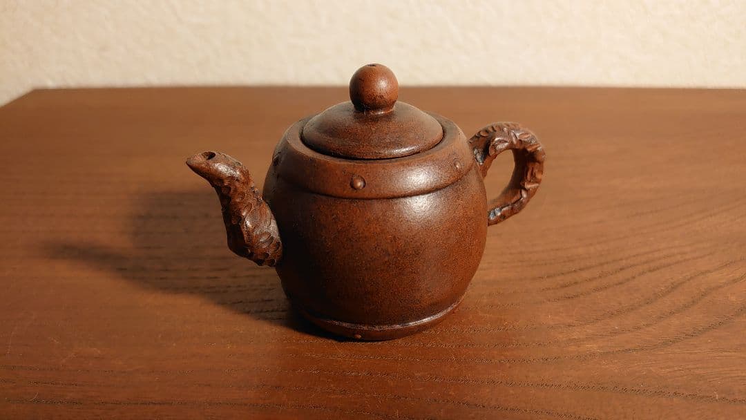 常滑　朱泥　中国美術　古玩　時代急須　１客