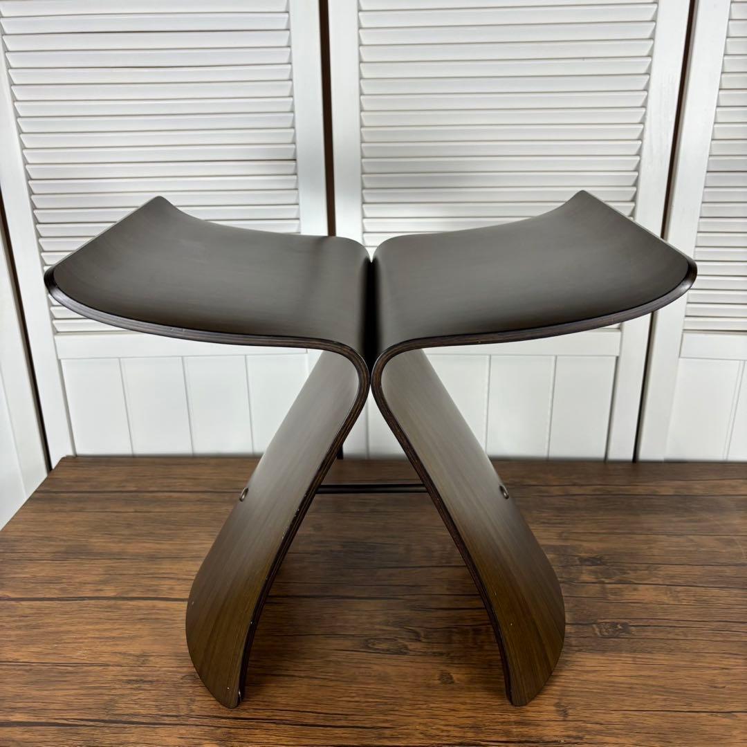 【匿名発送】天童木工　TENDOバタフライスツール　柳宗理　インテリア