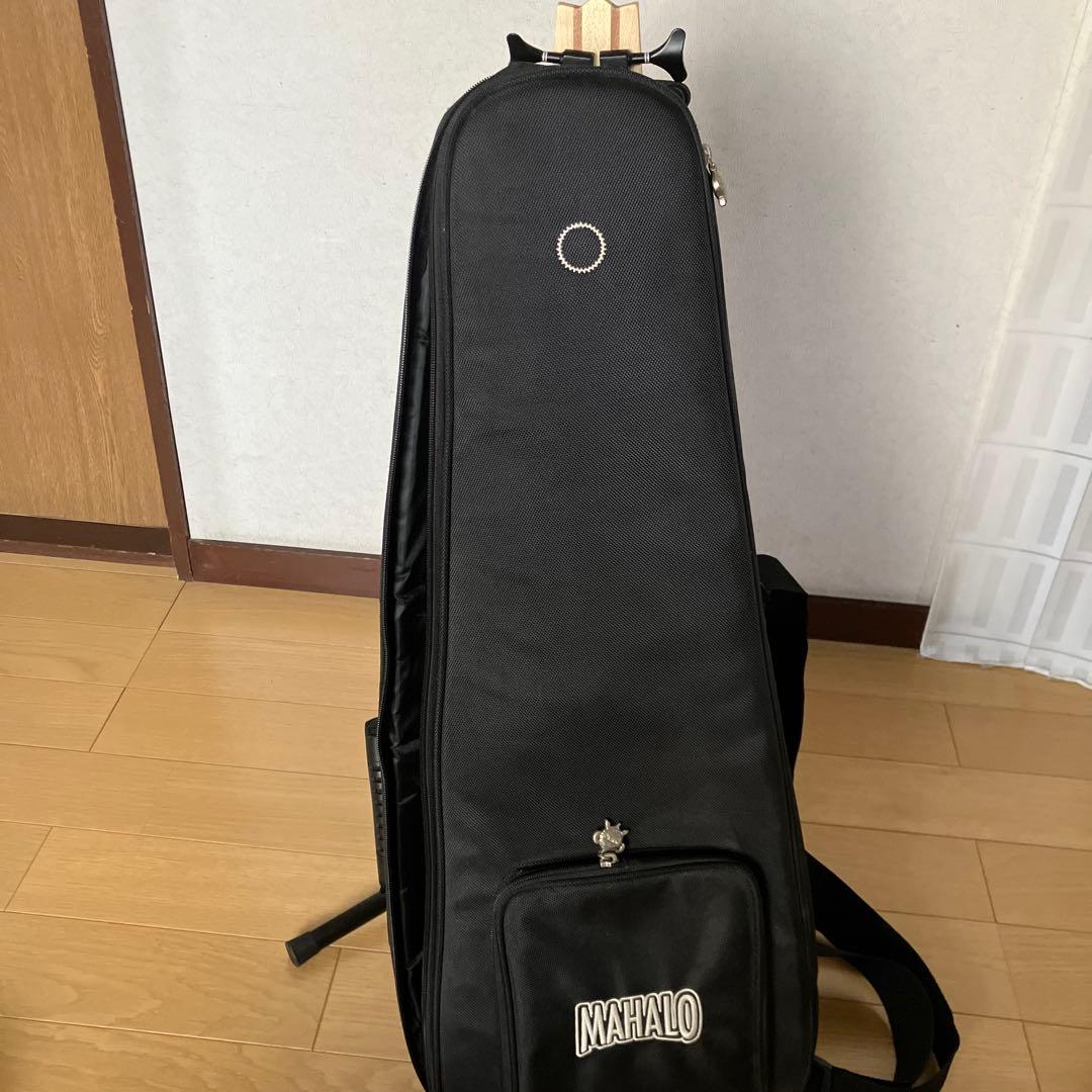マハロ ウクレレ エレキベース ナチュラル(新品ダダリオ弦付き)