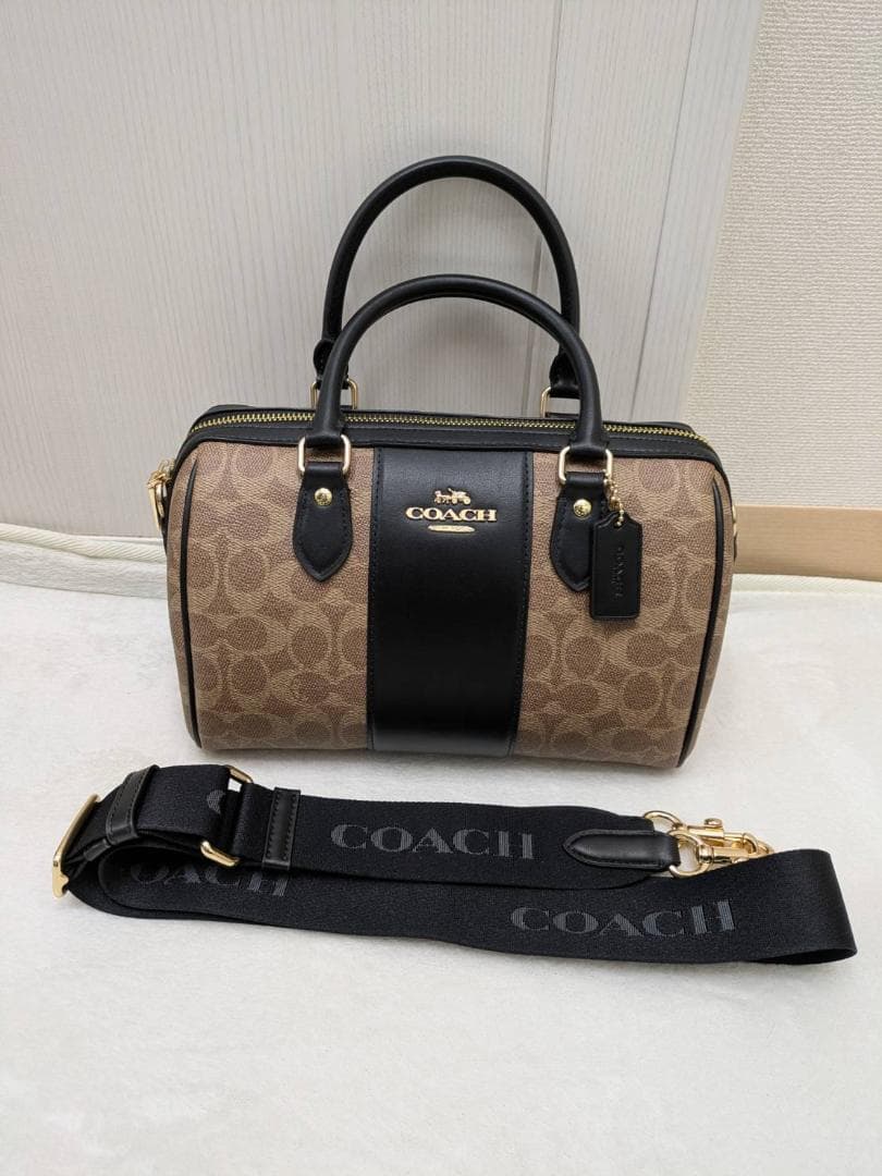 【新品未使用】 コーチ COACH ハンドバッグ ローアン サッチェル ブラック