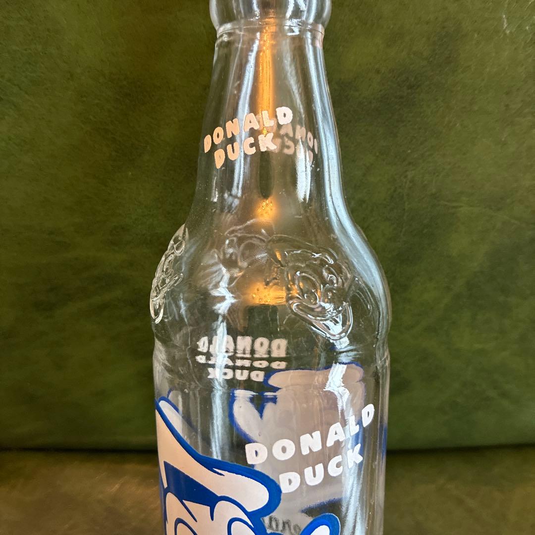 希少 50〜60's ドナルドダック ビバレッジ ガラスソーダボトル ディズニー