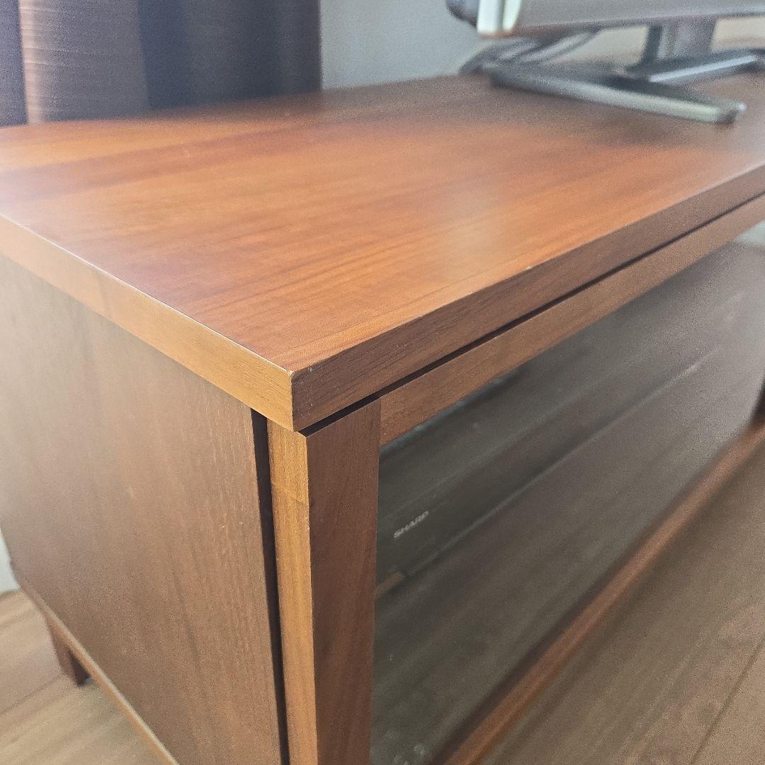 【ぴよ】無印良品木製AVラック・幅150cm・ウォルナット材