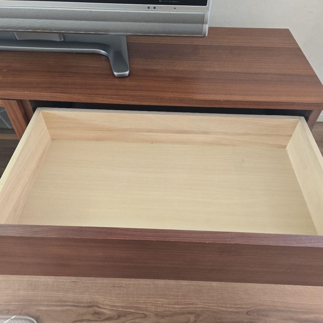 【ぴよ】無印良品木製AVラック・幅150cm・ウォルナット材