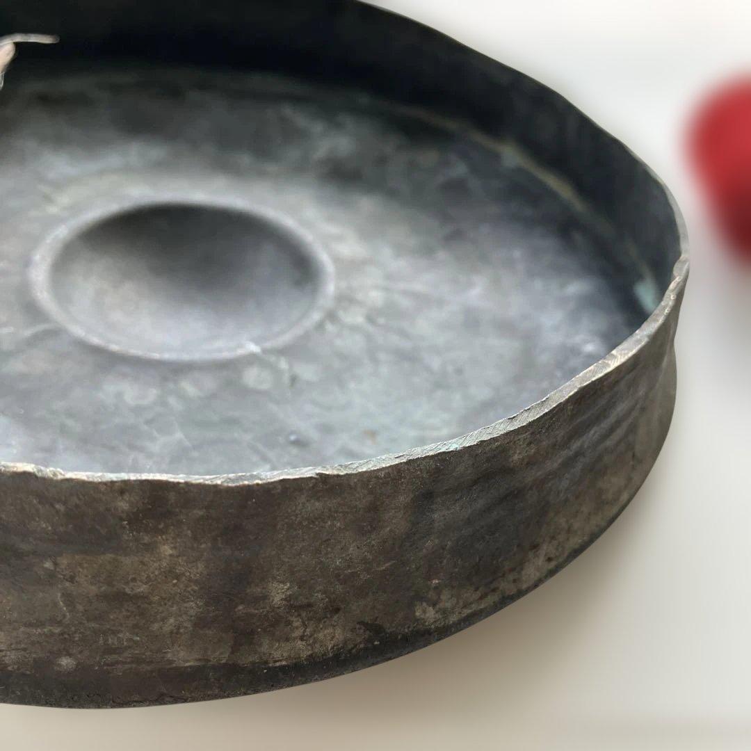 金属製打楽器　中国　チベット　ゴング　ドラ　銅鑼　アンティーク　民族楽器