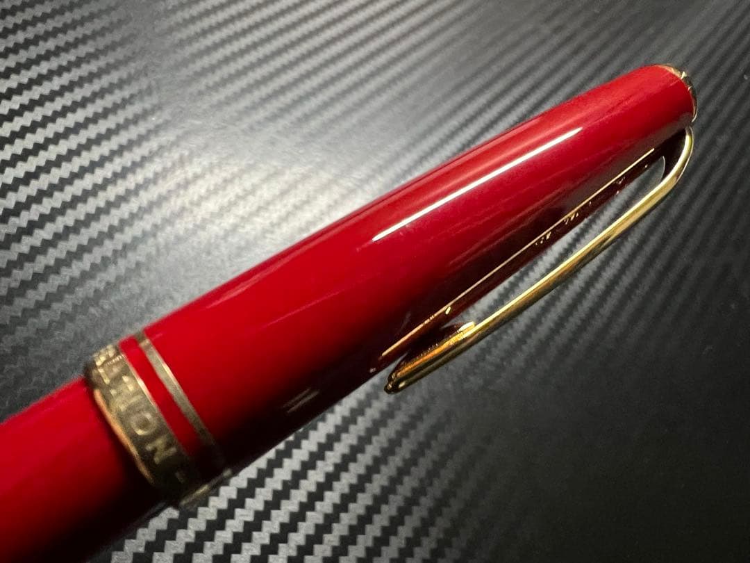 未使用に近い モンブラン F 細字 万年筆 ジェネレーション レッド