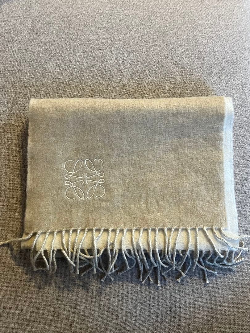 LOEWE マフラー バイカラー