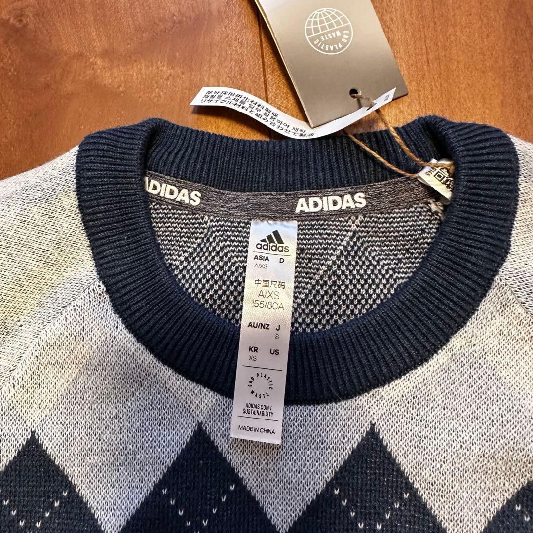 長袖　ニット　セーター　巻きスカート　セットアップ　秋冬　ウール混　ネイビー　S