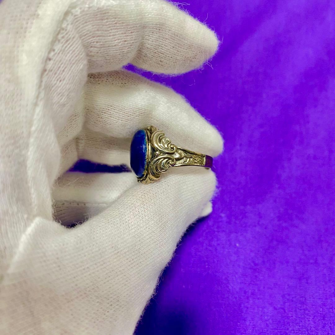 【上級呪物】蒼煌の指環 ～深青霊石が導く洞察と守護の環～