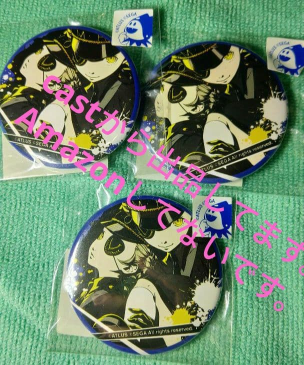 ペルソナ5 総攻撃 ベルベットルームの看守 缶バッジ コトブキヤ 3個セット
