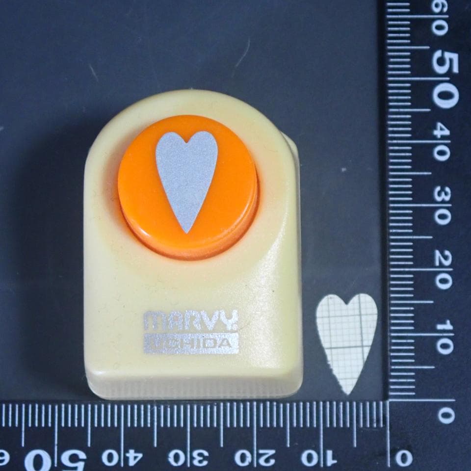 ハート　細　花びら　クラフトパンチ