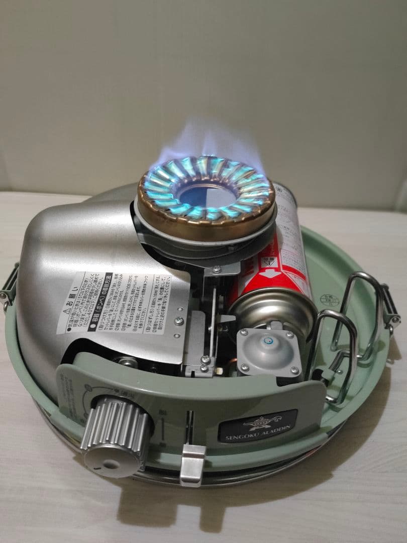 センゴクアラジン SAG-BF02A ミントグリーン・カセットガスストーブ