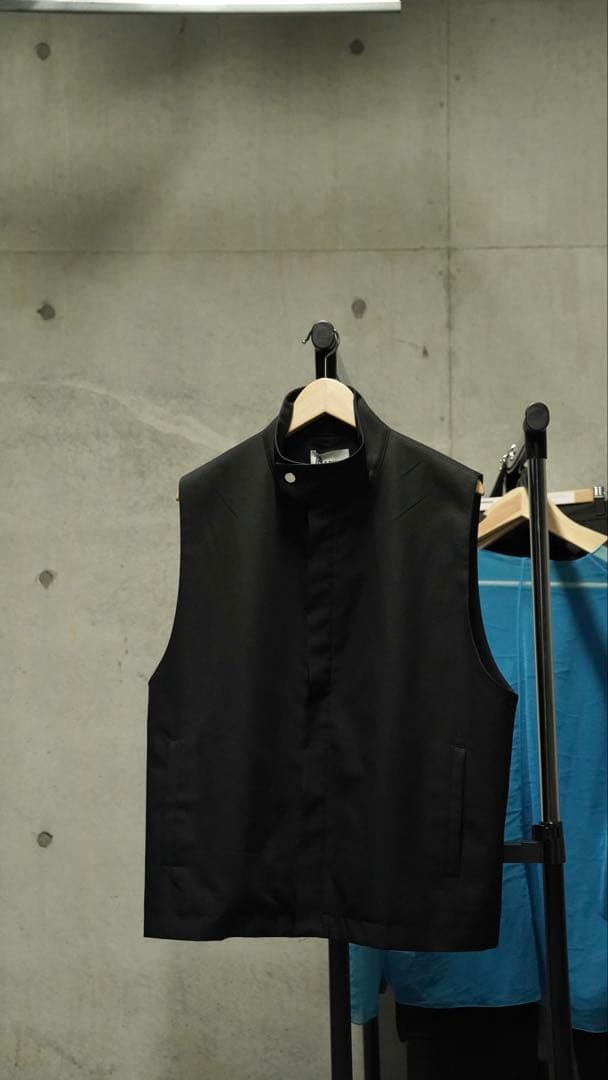 トップス LAPIIS / WOOL GABARDINE DOUBLE ZIP VEST