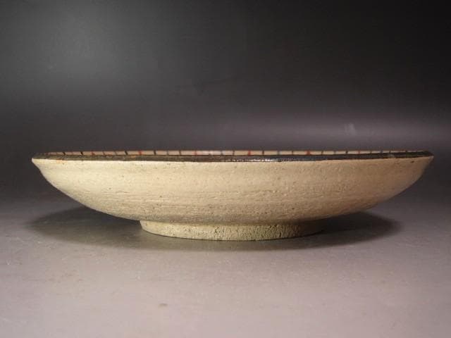 ☆　北大路魯山人　麦藁手皿　黒田陶々庵極めがございます☆y577