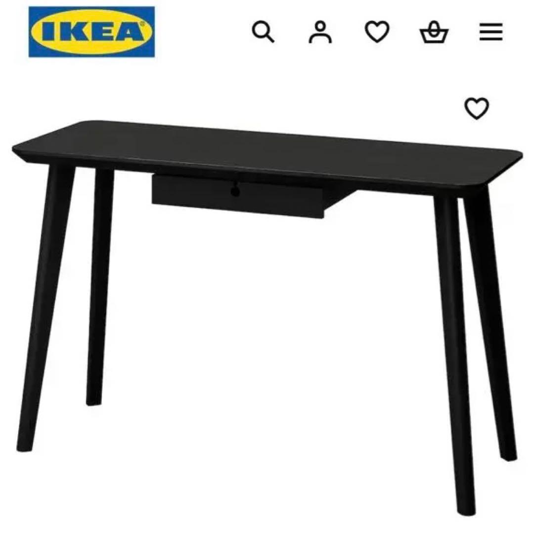 【IKEA】　LISABO リーサボー　IKEA イケア　ブラック　長机