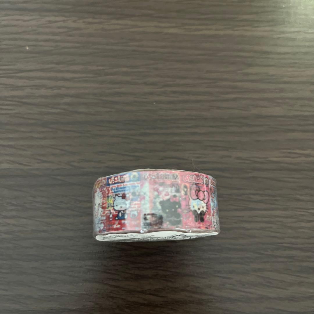 キティ　45周年　マスキングテープ　いちご新聞柄