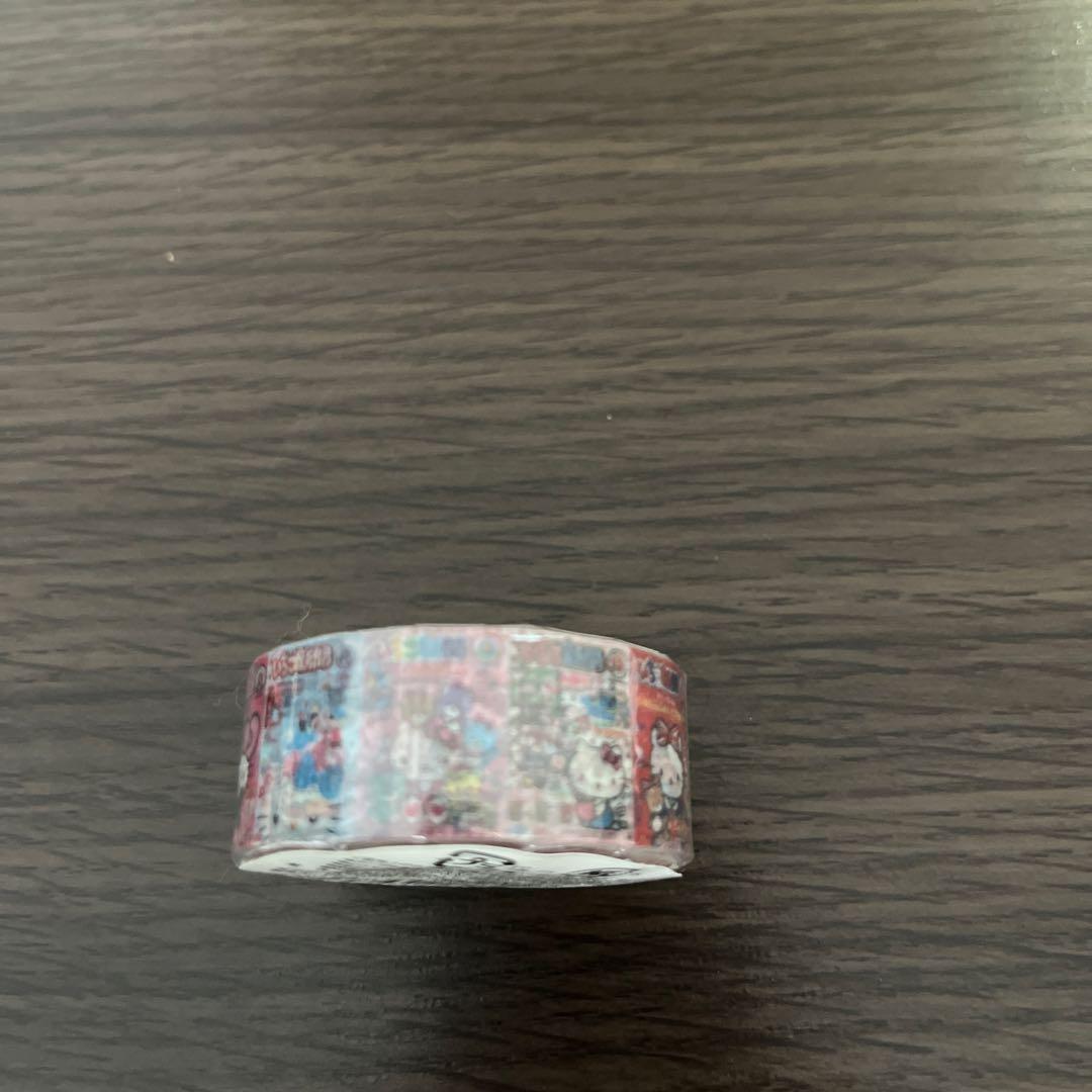 キティ　45周年　マスキングテープ　いちご新聞柄