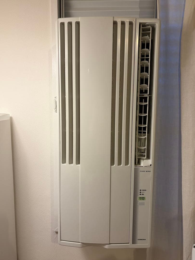 CORONA CW‑1622R ウインドエアコン 2022年製 リモコン窓枠付き
