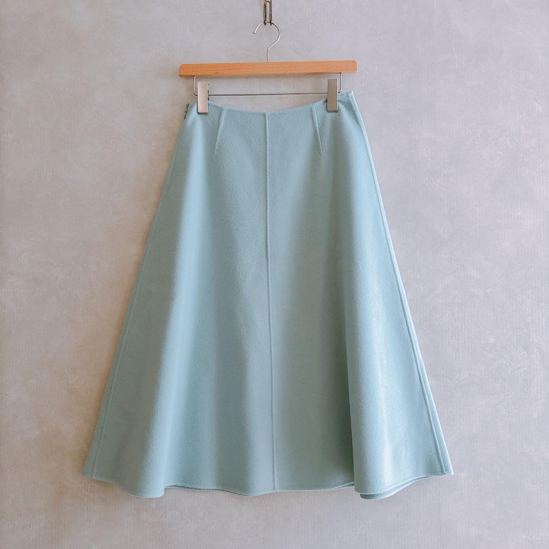 未使用　22AW セオリーリュクス　カシミヤ混Aラインスカート