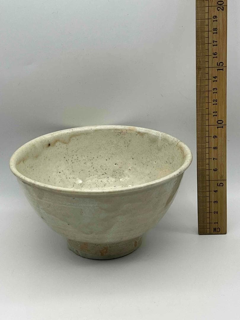 北宋時代　白磁鉢　青白磁茶碗　影青　定窯　唐物　古賞物(D-75)