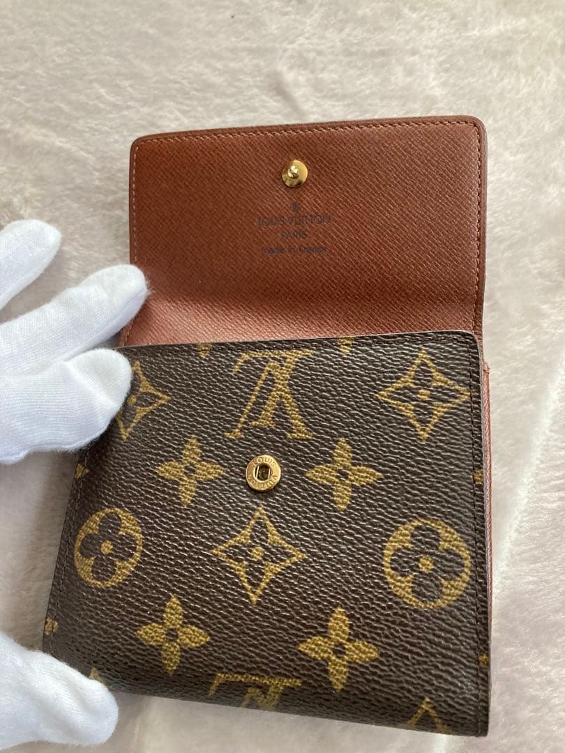 ルイヴィトン モノグラム ポルトモネ ビエ カルトクレディ 三つ折り財布