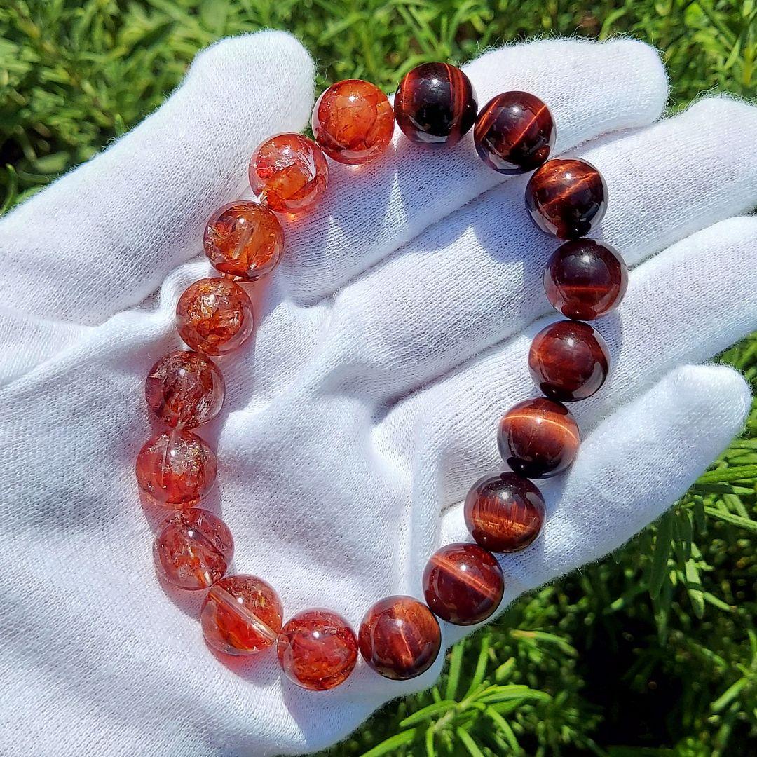 【Ken】天然石 赤一択 オーダーメイド デザインブレスレット